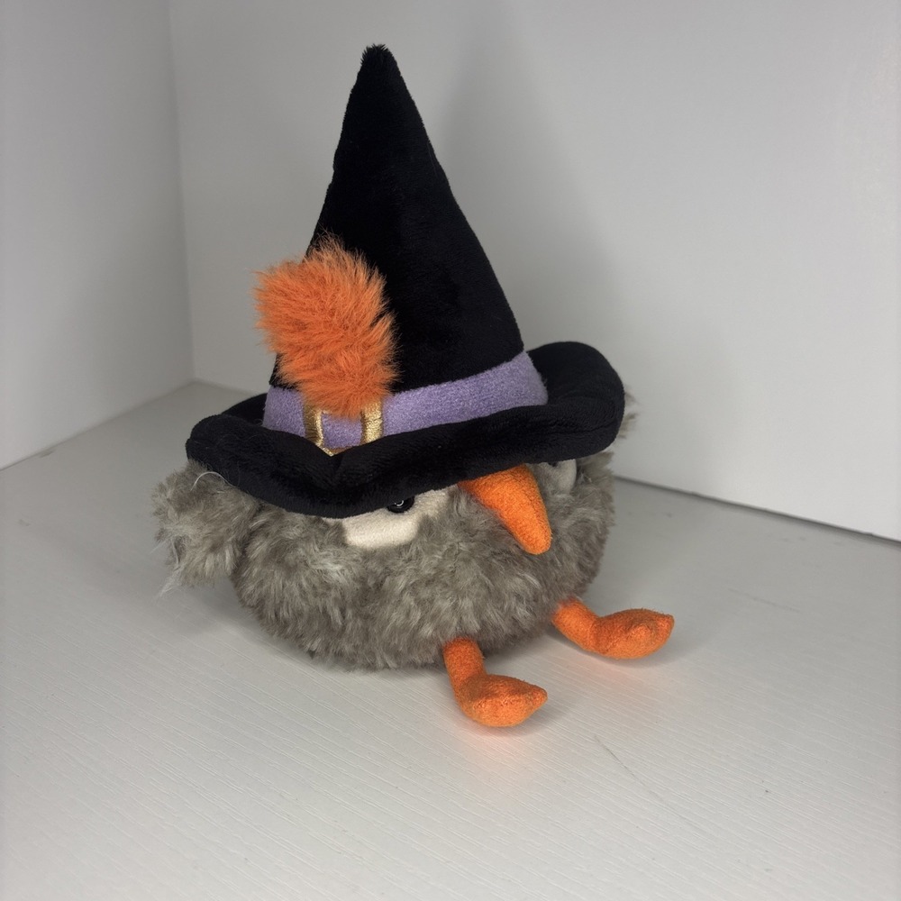 Jellycat Heccaty Hootnightly Owl Plush Halloween Witch Hat Small 6.5" NWT